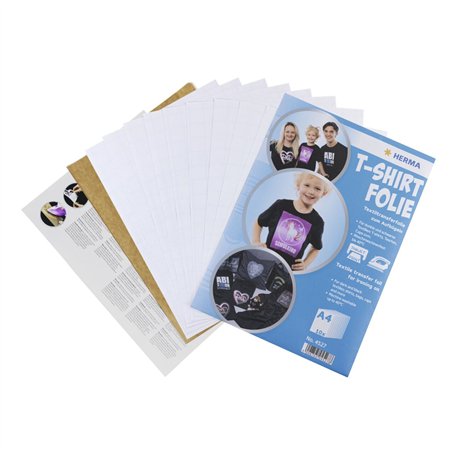 Herma T-Shirt pellicola A4 per tessuti neri e scuri 10 fo. 4527