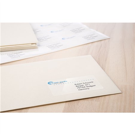 Herma etichette trasp.  210X297 100 fogli DIN A4 80 pezzi 10783