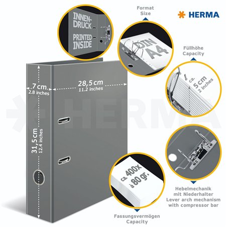 1x5 Herma raccogl.color Standard verde/blu/grig./giallo/ros.20110