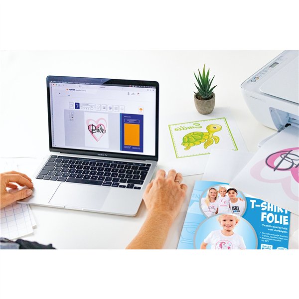 Herma T-Shirt Folie A4 für helle + weiße Textilien 10 Blatt  4524