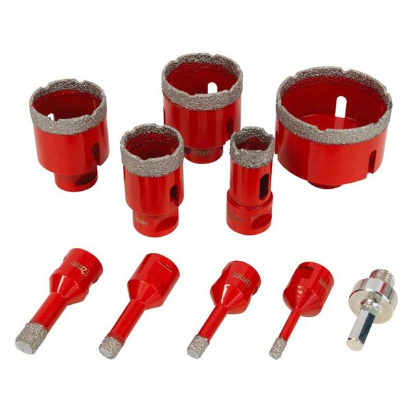Holzmann DTBKS6-68 vacuum brazed diamond drill set