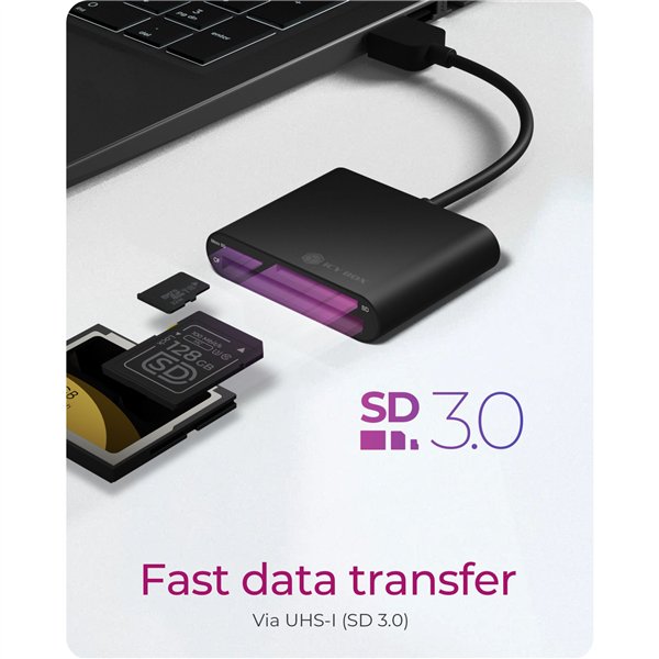 ICY BOX IB-CR301-C3 type C USB 3.0 lettore sched.mu.