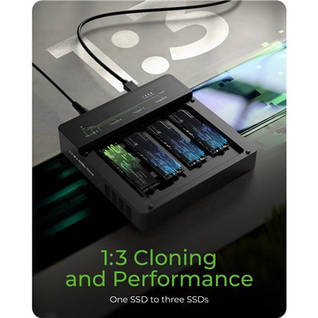 ICY BOX IB-4013MCL-C4 Docking clone stat. M2 NVMe SSD