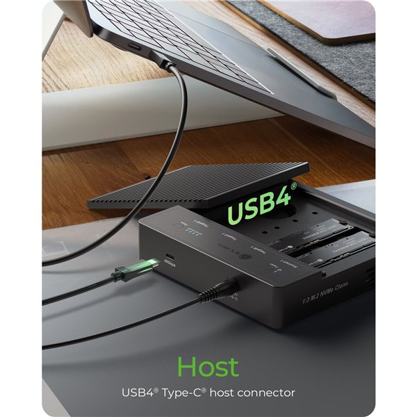 ICY BOX IB-4013MCL-C4 Docking clone stat. M2 NVMe SSD