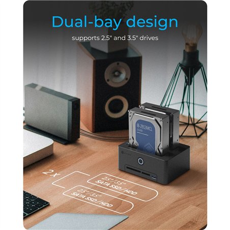 ICY BOX IB-1233CL-CR Docking clone station