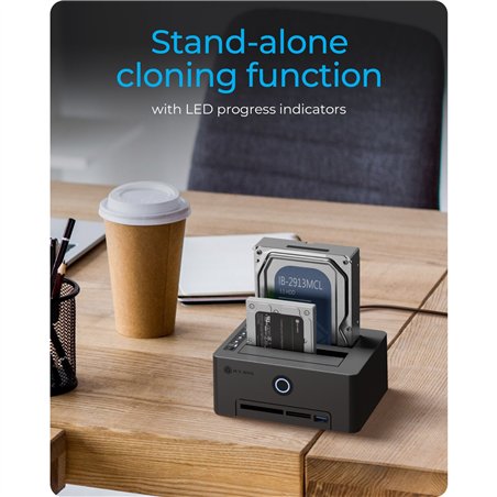 ICY BOX IB-1233CL-CR Docking clone station