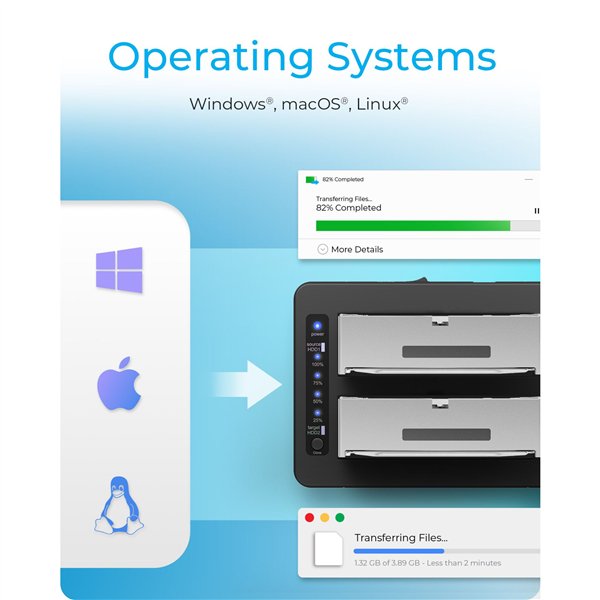 ICY BOX IB-1233CL-CR Docking clone station