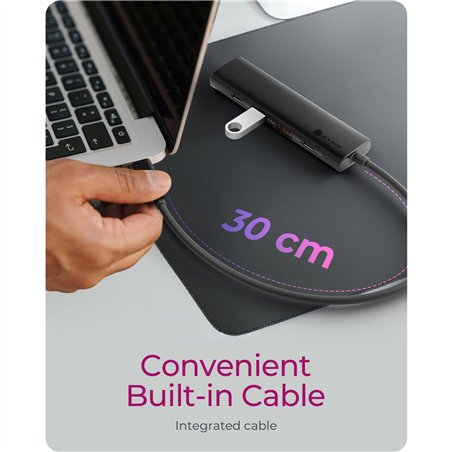 ICY BOX IB-HUB1437-CPD Tisch-Hub 4x USB 3.0 Type-A