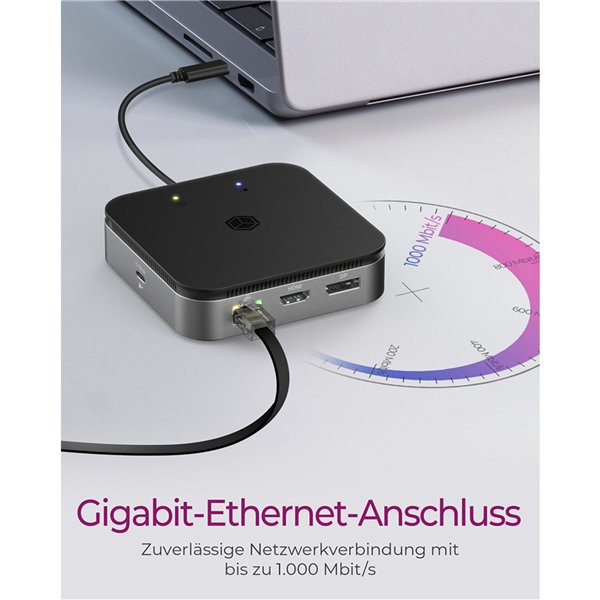 ICY BOX IB-DK408-C41 USB 4 DockingStation DP HDMI