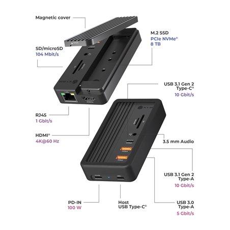 ICY BOX IB-DK4072M-CU31 10-in-1 Dockingstation