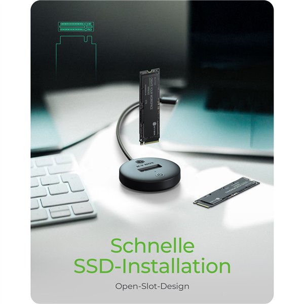 ICY BOX IB-1610MCD-C31 DockingStation M.2 NVMe&SATA SSD