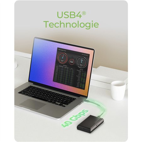ICY BOX IB-1920M-C42 M.2 NVMe allogg. con USB4