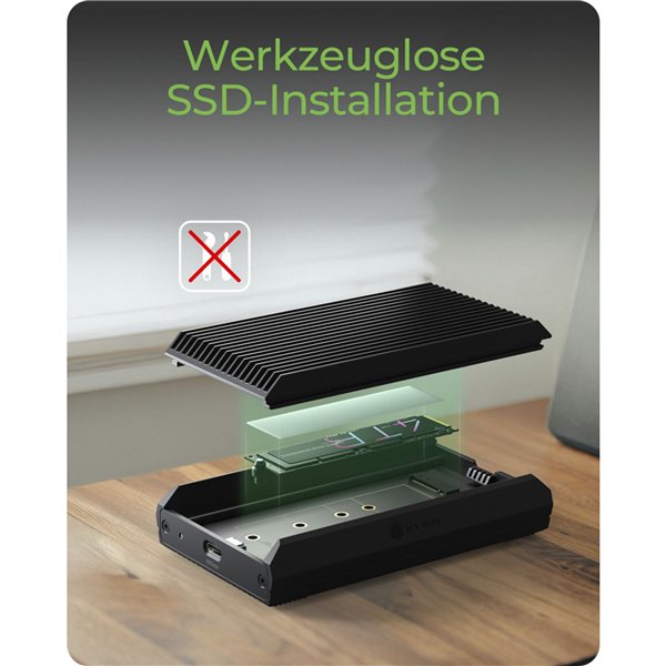 ICY BOX IB-1920M-C42 M.2 NVMe allogg. con USB4
