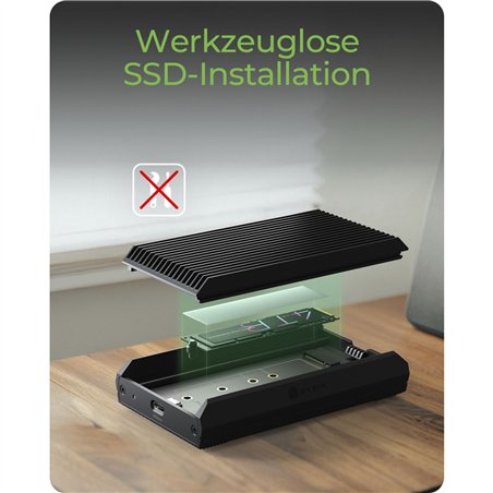 ICY BOX IB-1920M-C42 M.2 NVMe allogg. con USB4