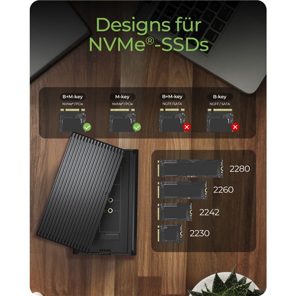 ICY BOX IB-1920M-C42 M.2 NVMe allogg. con USB4