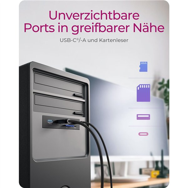 ICY BOX IB-HUB1419-i3 Front panel for 3.5  bay