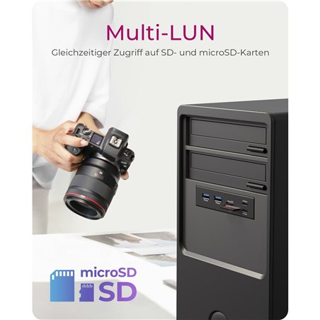 ICY BOX IB-HUB1419-i3 Front panel for 3.5  bay