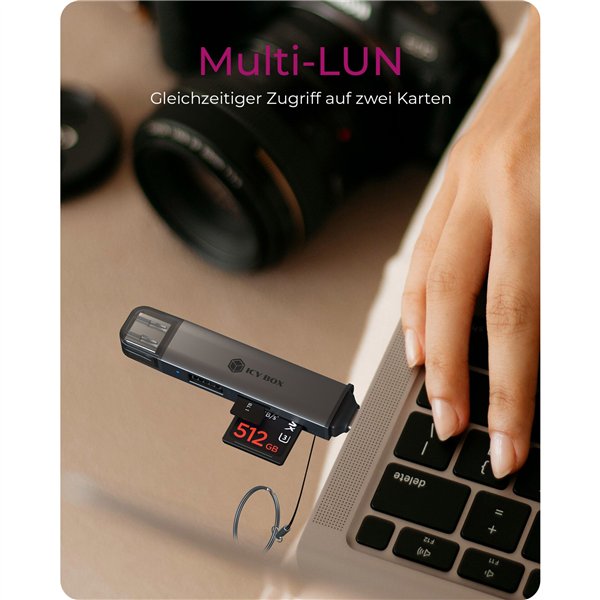 ICY BOX IB-CR203-CU3 3-in-1 USB 3.2 Gen 1 lettore schede