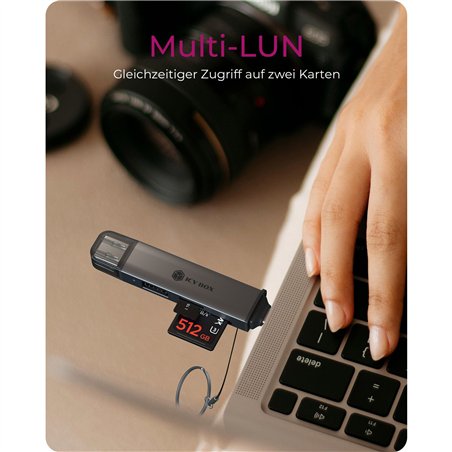 ICY BOX IB-CR203-CU3 3-in-1 USB 3.2 Gen 1 lettore schede