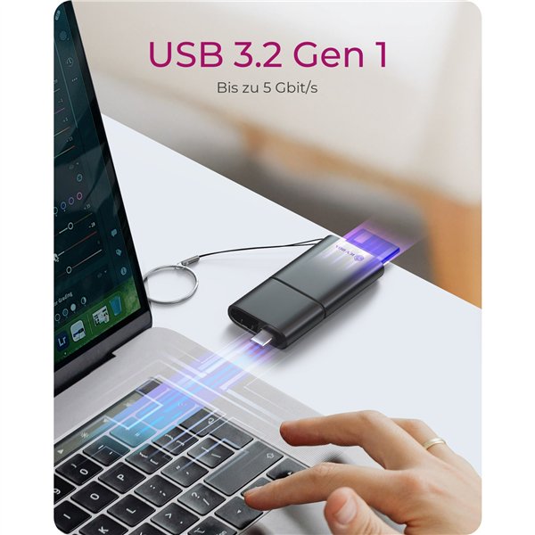 ICY BOX IB-CR204-CU3 2-in-1 USB 3.2 Gen 1 lettore schede