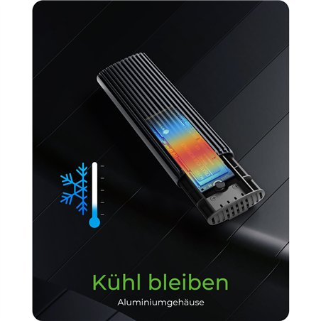 ICY BOX IB-1808MCT-CU31 USB-C M.2 NVMe & SATA SSD alloggiam.