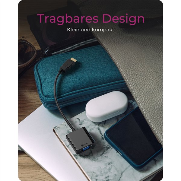 ICY BOX IB-AC502a HDMI A-Typ zu VGA Adapter