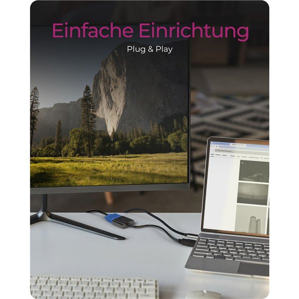 ICY BOX IB-AC502a HDMI A-Typ zu VGA Adapter