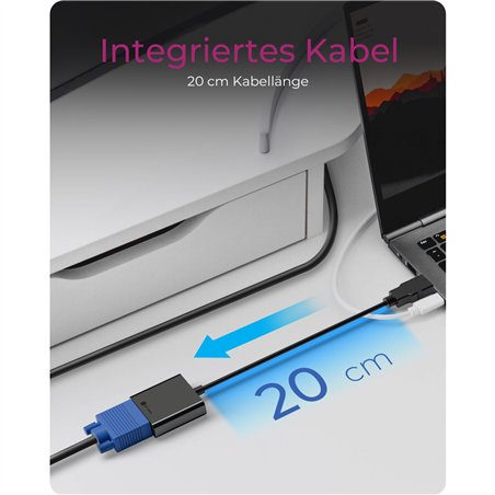 ICY BOX IB-AC502a HDMI A-Typ zu VGA Adapter