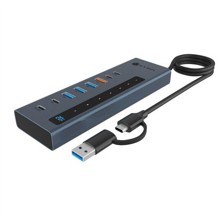 ICY BOX IB-HUB1743-CPD 9 in 1 HUB con PD e USB-C/USB-A