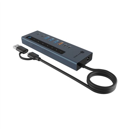 ICY BOX IB-HUB1743-CPD 9 in 1 HUB con PD e USB-C/USB-A