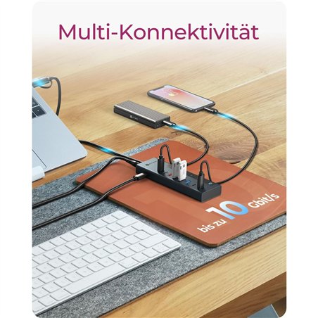 ICY BOX IB-HUB1743-CPD 9 in 1 HUB con PD e USB-C/USB-A