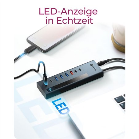 ICY BOX IB-HUB1743-CPD 9 in 1 HUB con PD e USB-C/USB-A