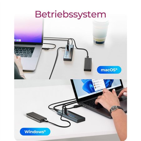 ICY BOX IB-HUB1743-CPD 9 in 1 HUB con PD e USB-C/USB-A