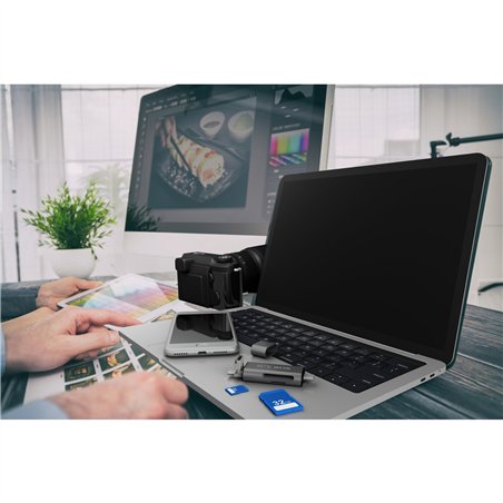 ICY BOX IB-CR200-C SD/microSD USB 2.0 lettore sch.