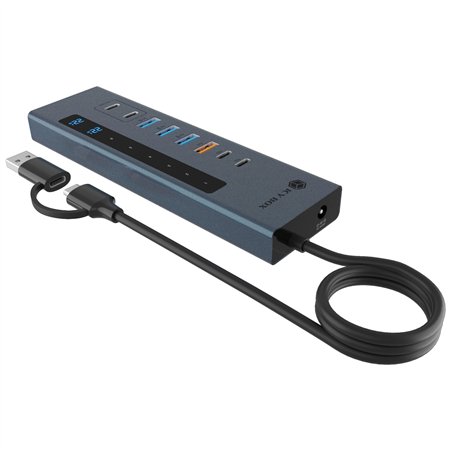 ICY BOX IB-HUB1742CR-C2PD 11-in-1 HUB mit PD & Cardreader