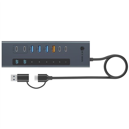 ICY BOX IB-HUB1742CR-C2PD 11-in-1 HUB mit PD & Cardreader