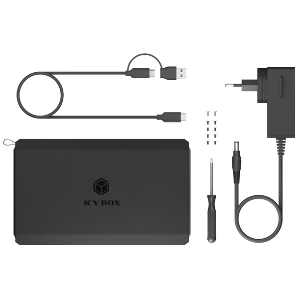 ICY BOX IB-RD3720-CU3 2-fach RAID Gehäuse 2,5 /3,5