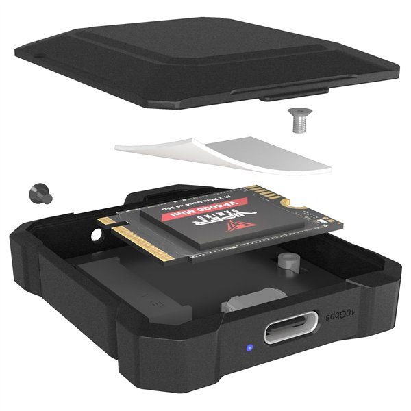 ICY BOX IB-1601MP-CU31 Mini M.2 NVMe SSD Gehäuse