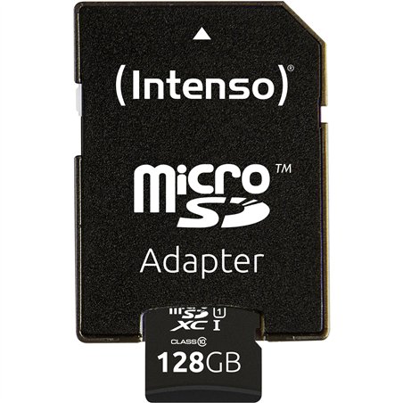 Intenso microSDXC Cards    128GB C10 UHS-I Premium con adatt.