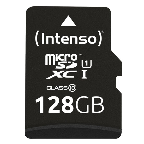Intenso microSDXC Cards    128GB C10 UHS-I Premium con adatt.
