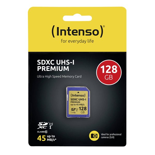 Intenso SDXC Card          128GB Class 10 UHS-I