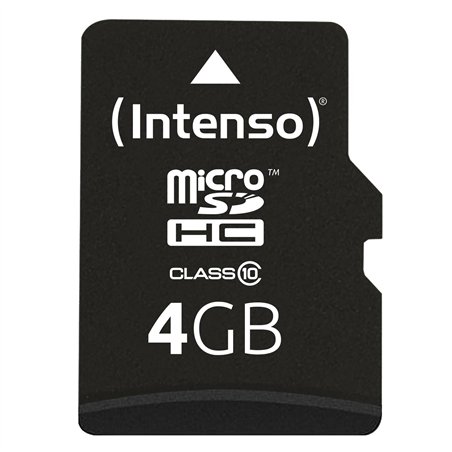 Intenso microSDHC            4GB C10 con adatt.