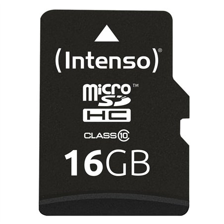 Intenso microSDHC           16GB C10 con adatt.