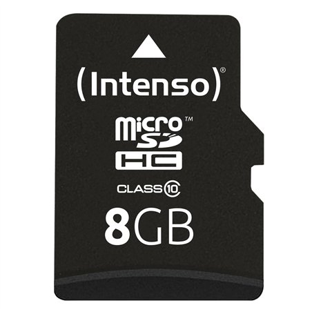 Intenso microSDHC            8GB C10 + adattatore