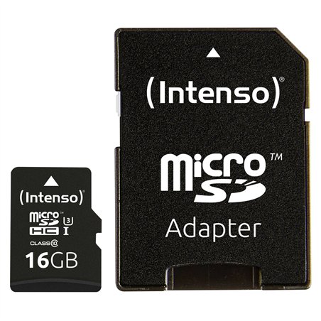 Intenso microSDHC           16GB C10 UHS-I Professional + adatt.