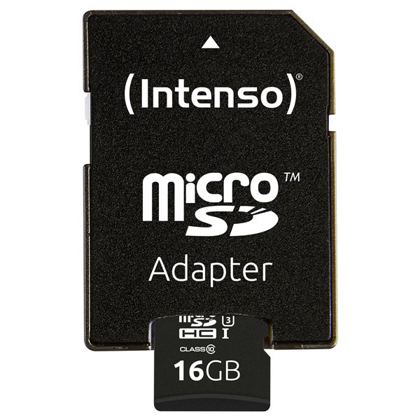 Intenso microSDHC           16GB C10 UHS-I Professional + adatt.