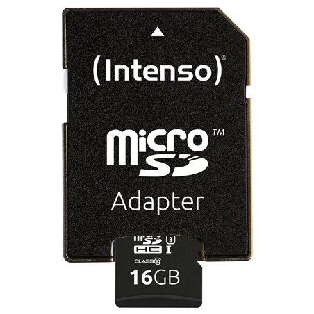 Intenso microSDHC           16GB C10 UHS-I Professional + adatt.