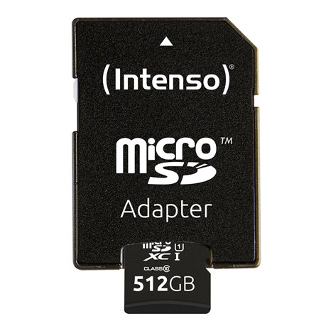 Intenso microSDXC Cards    512GB C10 UHS-I Premium + adattatore
