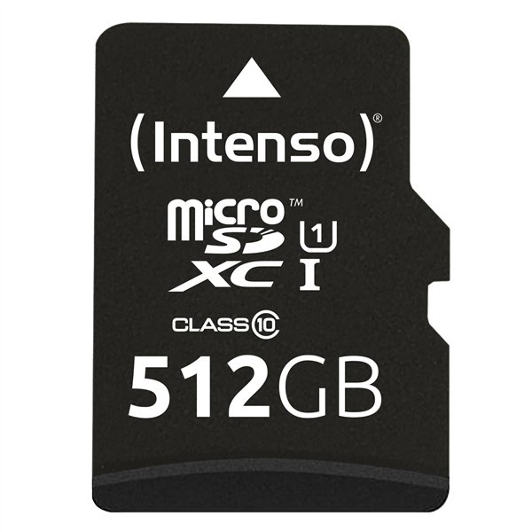 Intenso microSDXC Cards    512GB C10 UHS-I Premium + adattatore