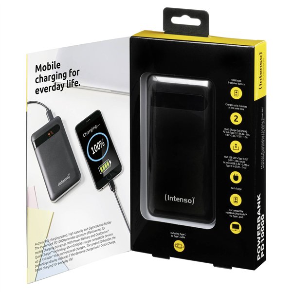 Intenso Powerbank PD10000 Power Delivery 10000 mAh nero